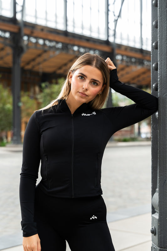ALYA – Pull de sport femme zippée à manches longues