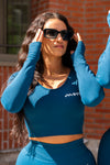 AMELIA – Crop top de sport à manches longues