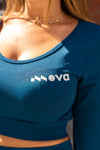 AMELIA – Crop top de sport à manches longues