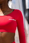 AMELIA – Crop top de sport à manches longues