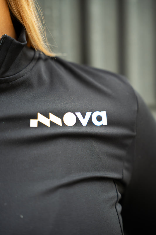 ALYA – Pull de sport femme zippée à manches longues