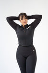 ALYA – Pull de sport femme zippée à manches longues