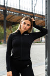 ALYA – Pull de sport femme zippée à manches longues
